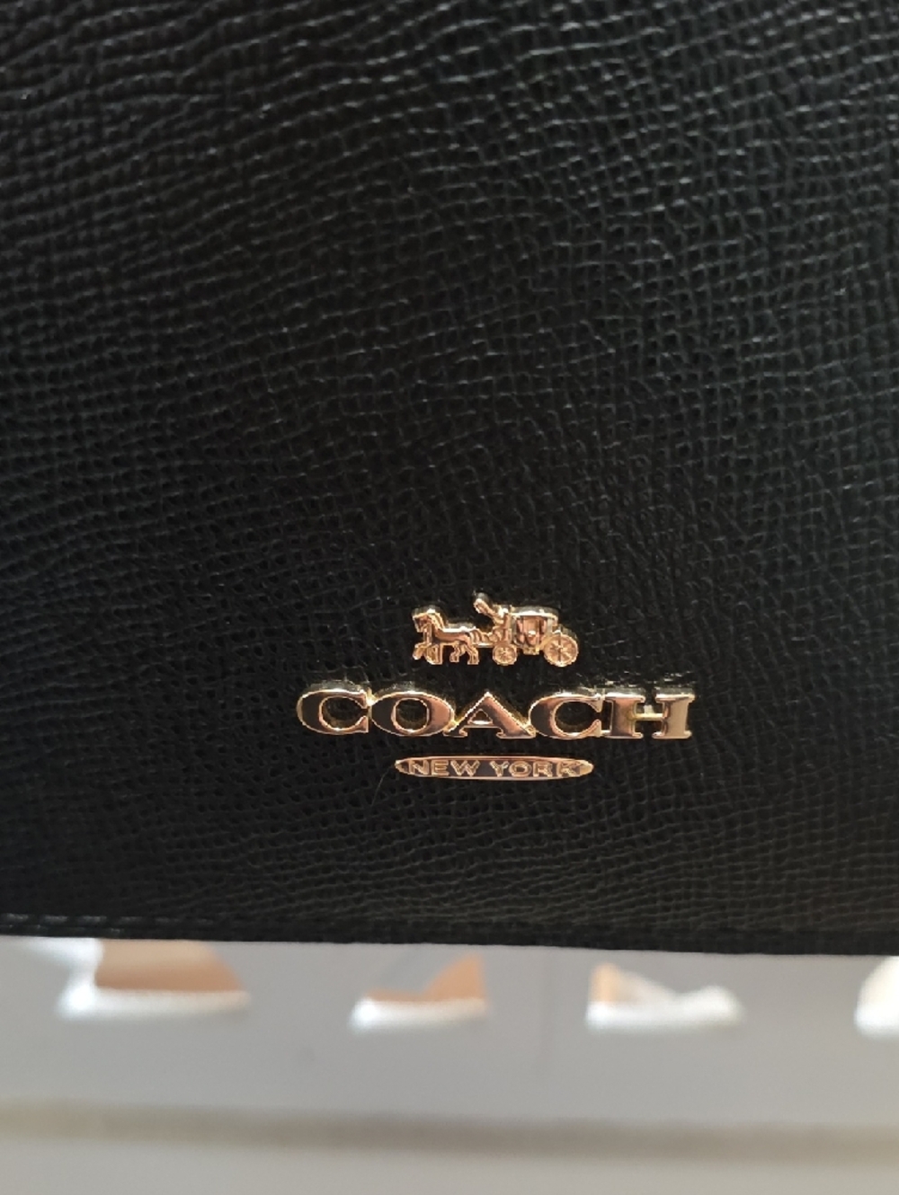 Coach Black Pebbled Leather Mini Dome Crossbody - Picture 7 of 11